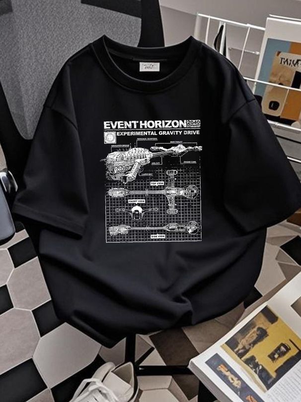 Event Horizon T Shirt Ship Specs Horror For Men And Women Graphic Casual Stylish Soft Stretched Summer Streetwear Comfortable_viptrois.com