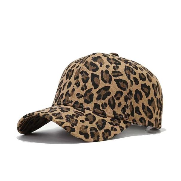 Hot Girl Leopard Print For Women Spring Summer Versatile Face Slimming Beret Artist Y2K Large Head Circumference Hat_viptrois.com