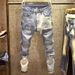 Men's Jeans Fashion Brand Retro Blue Slim Pants Trend Korean Version Of All Worn Patch Pants Men Do Old Pants Uhero_viptrois.com
