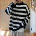 Loom Thick 2024 Autumn Winter New Youth Round Neck Color Block Men's Knitted Sweater Top Base Shirt_viptrois.com