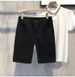 Men's Clothing White Shorts Trendy Casual Versatile Slim Jeans Thin Elastic Shorts_viptrois.com