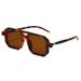 Double Beam Square Frame Sunglasses - Plastic Trendy Style (European & American Internet Celebrity Look, Unisex)_viptrois.com