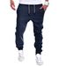 Men's Casual Fitness Drawstring Jogger Pants - Breathable Loose Fit Elastic Waist Sweatpants For Gym & Daily Wear (Multiple Colors & Sizes Available)_viptrois.com
