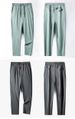 Men's Summer Business Casual Pants – Ice Silk Straight Leg Trousers With Belt (Black/Charcoal/Light Gray, M-5XL)_viptrois.com