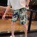 Summer Print Men's Shorts Trendy Design Loose Fit Versatile Sporty And Casual Four Quarter Length Pants_viptrois.com