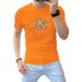 One Piece From The Source Factory, European Fashion Spot Three-dimensional Letter Printing Breathable Mercerized Cotton T-shirt_viptrois.com