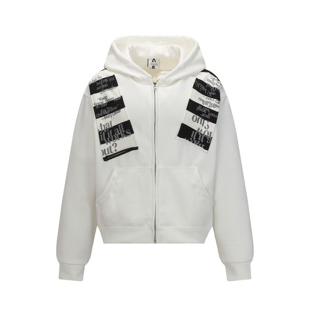Color Block Striped Patchwork Hoodie Zipper Jacket Unisex Vibe Trendy American Style Loose Casual_viptrois.com