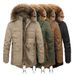Men's Clothing Men's Longline Fleece-Lined Parka - Detachable Hood Winter Coat (4 Colors, L-4XL)_viptrois.com