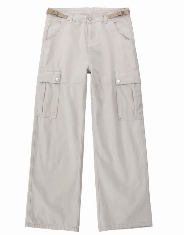 Loom European And American Style High Street Loose Large Pocket Cargo Hip Hop Trendy Straight Pants Men_viptrois.com
