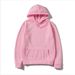 Basic Trend Solid Color Plus Size Hoodie Men's Plain Sports Pullover Sweatshirt_viptrois.com