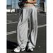 Men's Clothing Korean Style Retro Niche Casual Pants For Women, New Loose Sports Sweatpants, Wide Leg Versatile Long Pants_viptrois.com