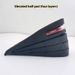 Two Layer Double Layer Adjustable Inner Height Increasing Insole Air Cushion Half Pad Wholesale Pvc Material Good Elasticity Suitable_viptrois.com