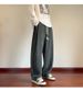 Men's Classic Stripe Jogger Pants – Straight-Leg Comfort Fit For Casual & Streetwear (Grey/Black) – Polyester Non-Iron Design_viptrois.com