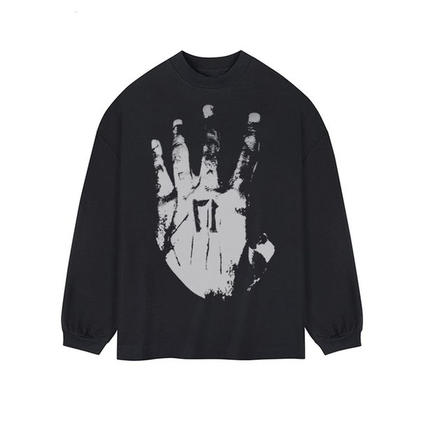 260GSM Oversized Streetwear T-Shirt – Minimalist Drop Shoulder Tee With Raw Hem Detail (Unisex Relaxed Fit, Heavyweight Cotton) – Black/White_viptrois.com
