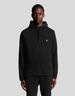 Lyle & Scott Men's Black Full-Zip Cotton Hoodie_viptrois.com
