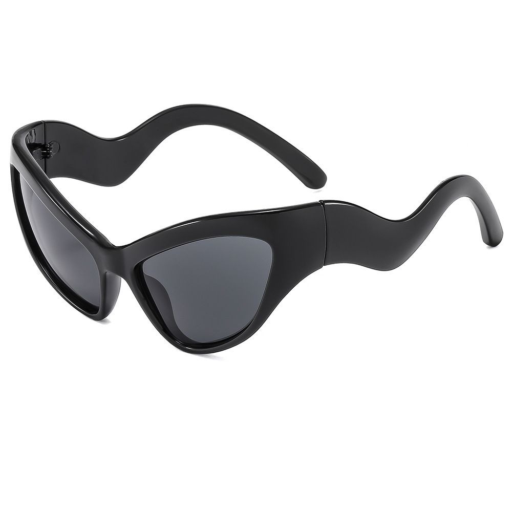 Men's Sunglasses Fashion Wave Cat Eye Personality Sunglasses Trend Sunglasses Sun Protection Sports Sunglasses_viptrois.com