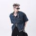 Fashionable Summer Niche Design Sense Denim Vest Men's Casual Versatile Vintage Trend High-End Jacket_viptrois.com