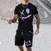 Men's Clothing Spring New Men's Short Sleeve Shorts Suit Fashion Brand Casual Suit 3D Printing Series Can Be Produced By Drawing_viptrois.com