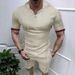 Men's Sporty Short Sleeve Hoodie T-Shirt And Shorts Set Casual Summer Quick-drying Comfortable Breathable Clothing Set_viptrois.com