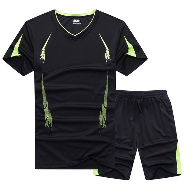 Men's Clothing Plus Size Sports Suit Fitness Running Quick-drying Group Leisure Sports Training Team Clothes_viptrois.com