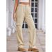 "Women's Multi-Pocket Loose Fit Wide Leg Trousers – Comfortable Workwear & Casual Pants With Slimming Design"_viptrois.com