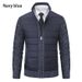 Loom Cross-Border Cardigan Foreign Trade Knitted Sweater Stand Collar Fleece Lined Thickened Men's Jacket_viptrois.com