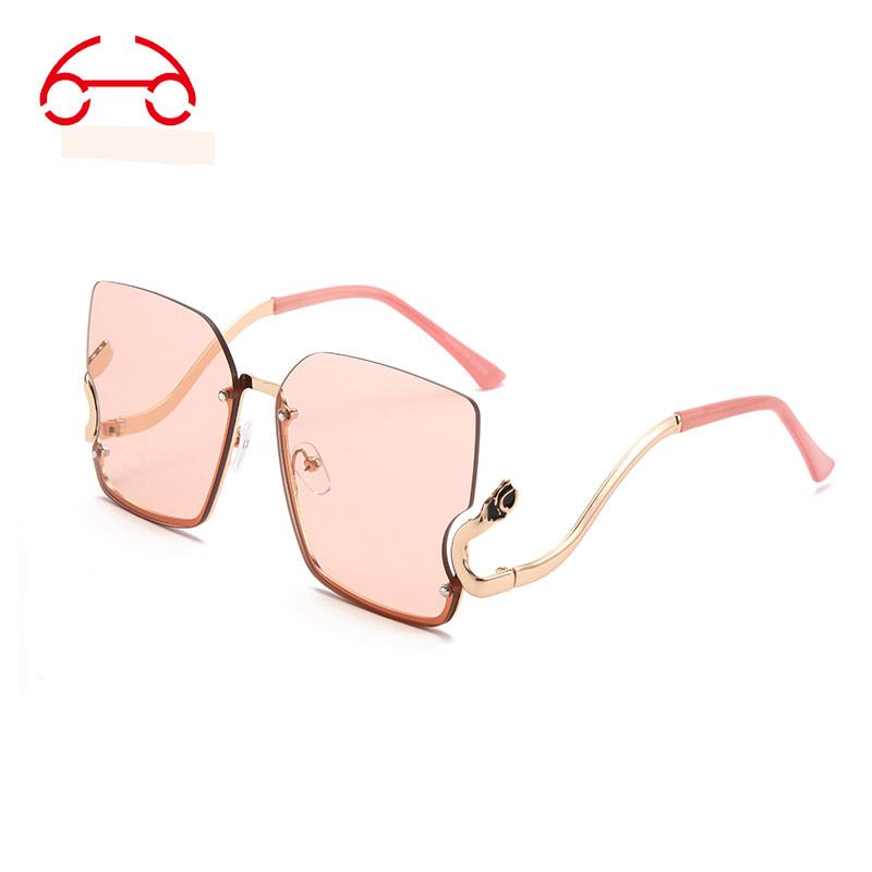 Two Circles New PC Lens Sunglasses High End Personality S Metal Leg Anti Ultraviolet Sunglasses T1037_viptrois.com
