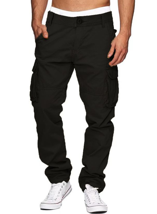 Men's Clothing Multi Pocket Overalls Men's Outdoor Sports Trousers Pure Cotton Work Clothes Outdoor Trousers_viptrois.com