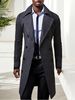 Loom Loom Paris Show European And American African Long Trench Street Fashion High-end Men's Double-breasted Slim Wool Coat_viptrois.com