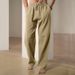 Men's Clothing Spring And Summer New Trend Men's Hip Hop Breathable Linen Loose Casual Sports Pants_viptrois.com