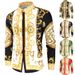 Men's Clothing 3D Digital Printing Fashion Shirt Men's Long Sleeve Shirt_viptrois.com