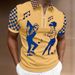 2025d 2024 Men's Turn-down Collar 3D Digital Print Short Sleeve Polo Shirt_viptrois.com