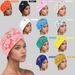 Muslim headscarf Traditional Muslim black pullover watermelon hat with drill large flower casual cap_viptrois.com