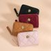 Card Bag Card Cases Lingge Light Luxury Women's Organ Card Bag Multiple Card Slots Large Capacity Bank Card Storage Bag Mini Coin Purse_viptrois.com