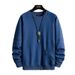 Loom Men's And Autumn Sweatshirt INS American Style Loose Round Neck T-Shirt Spring Two-Piece Long Sleeve Top Jacket_viptrois.com