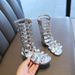 Girls' Gladiator Sandals - High Top Roman Studded Sandals | Summer Fashion Footwear_viptrois.com