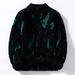 2026 Fashion Knitwear Pullovers Youth/Men Acrylic Half-High Collar Personalized Graffiti Jacquard Long Sleeve Casual Thick Sweater_viptrois.com