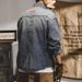 Retro Workwear Denim Jacket, Trendy Loose And Versatile Top, Men's Shirt Type Jacket_viptrois.com