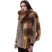 Unisex Shawl Autumnwinter circle shawl with thick coffee Maillard scarf_viptrois.com