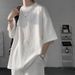 Men's Clothing New Texture Jacquard Short Sleeved T Shirt Men's Retro_viptrois.com
