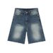 Men's Clothing 2025 Summer New Products American High Street Casual Straight Loose Denim Shorts Trend_viptrois.com