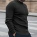 Men's Clothing Men's Slim Fit Acrylic Sweater - Euro Style Round Neck Pullover For Winter_viptrois.com