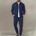 Men's Business Casual Sportswear Two Piece Set Waffle Knit Suit Spring New Style Hot Selling Clothing For Men_viptrois.com