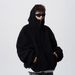 Pure American Heavyweight Deconstructed For Men Winter Trendy Brand Design Patchwork Sweatshirt High Street Fleece Couple_viptrois.com