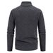 Men’s Fleece-Lined Stand Collar Knit Cardigan – Slim Fit Zip-Up Sweater For Winter (Sizes M-3XL)_viptrois.com
