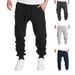 Autumn And Winter Fleece Men's Casual Workwear Pants, Men's Multi-pocket Pants, Plus-size Sporty Casual Long Pants For Men_viptrois.com