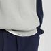 Men's Color-Block Zip Polo Shirt – Retro Long Sleeve Casual Top With Relaxed Fit (S-2XL, Light Grey)_viptrois.com