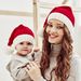 Christmas Winter Hairball Mama Baby knit hat Christmas warm hat_viptrois.com