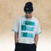 Double-sided Air-layer Short-sleeve Breathable Cool Men's Summer New Printed Letter Half-sleeve T-shirt_viptrois.com