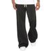 Men's High Street Hip-Hop Pants – West Coast Inspired Button-Detailed Joggers (Black/Gray, S-XXXL)_viptrois.com